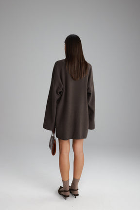 שמלת אנריקה חומה