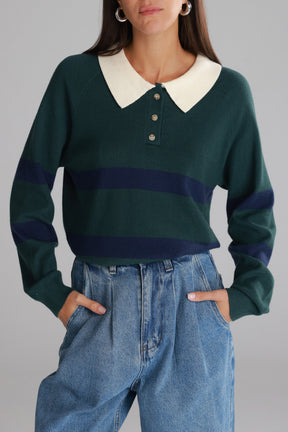 סריג מארי ירוק/נייבי