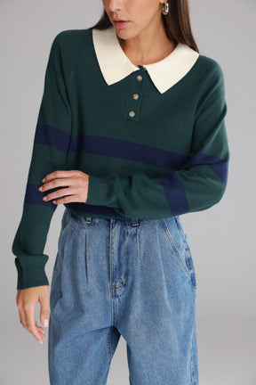 סריג מארי ירוק/נייבי