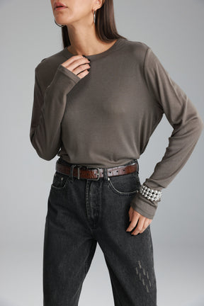 חולצת ניקי אפור כהה