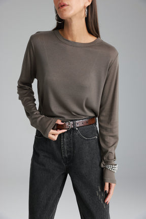 חולצת ניקי אפור כהה