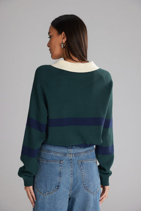 סריג מארי ירוק/נייבי