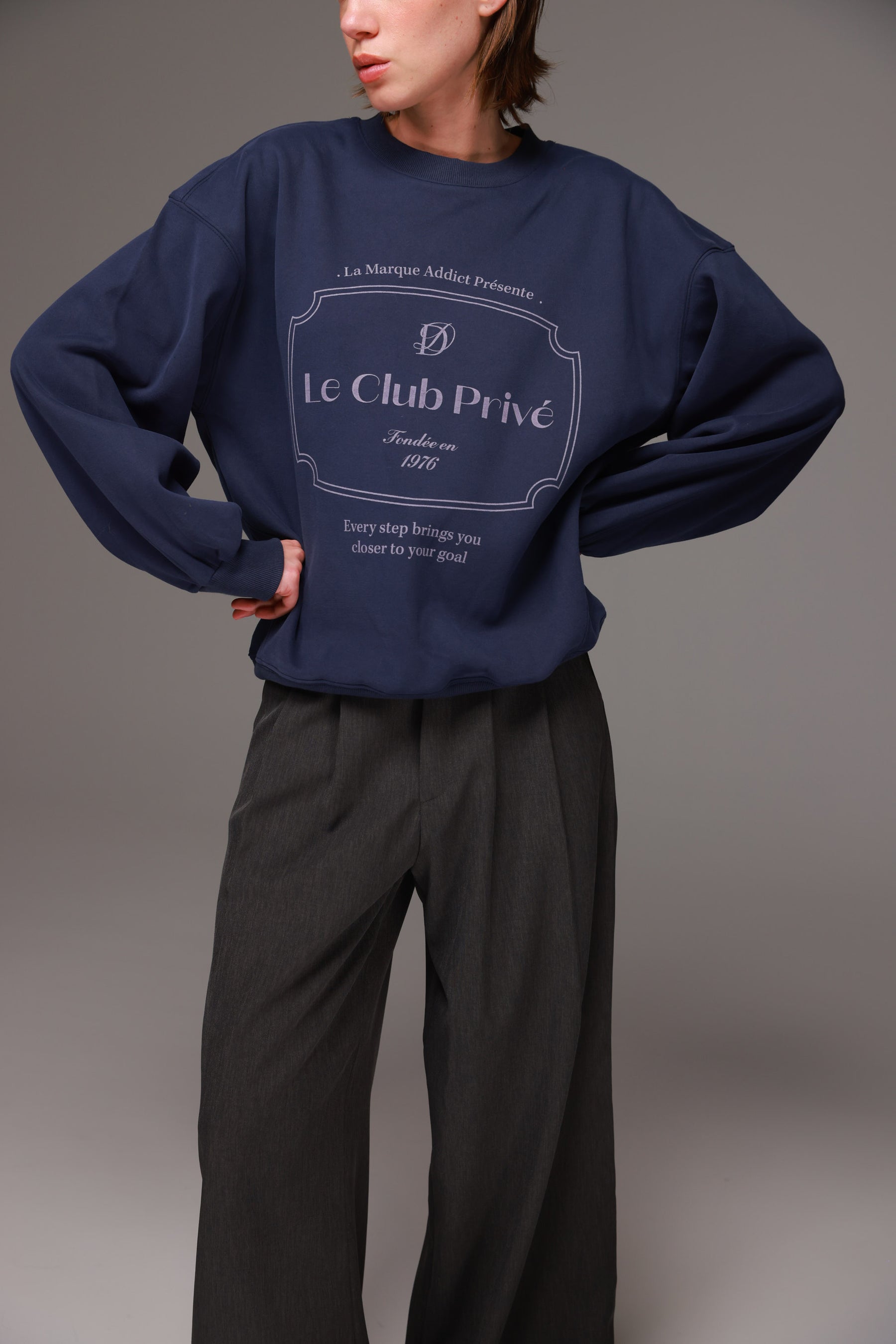 סוויטשירט קליבלנד נייבי