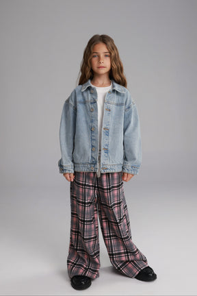 ג'קט ג'ינס בילי כחול בהיר