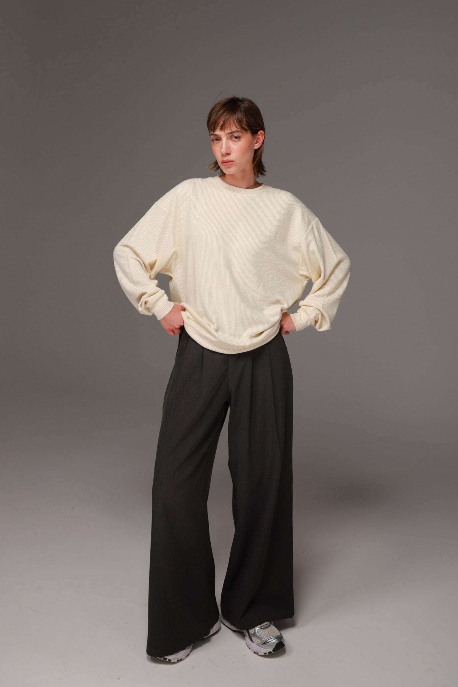 חולצת סריג אמילי שמנת