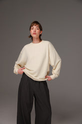 חולצת סריג אמילי שמנת