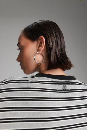 חולצת מורינה פסים אפור/שחור