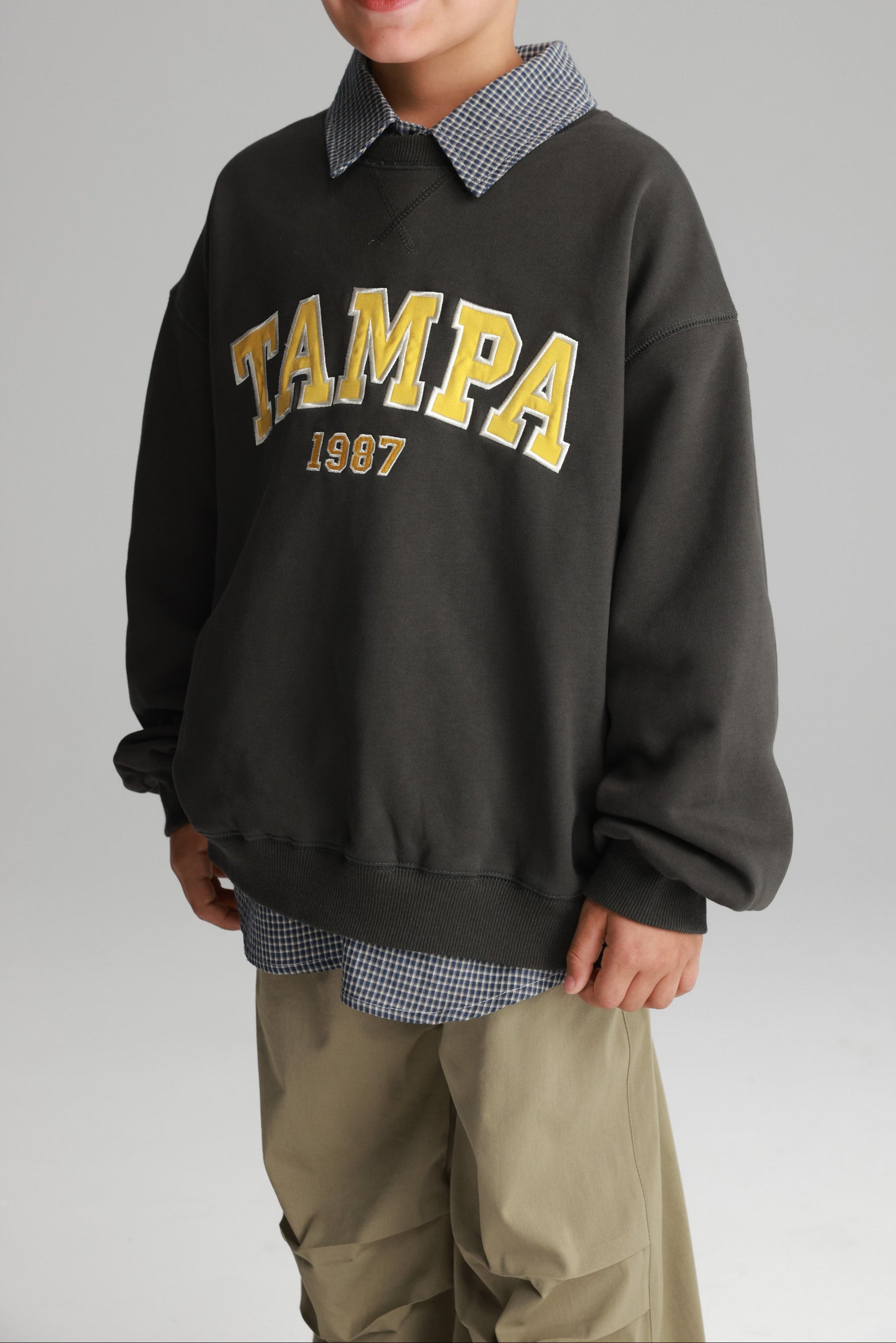 סוויטשירט ביילס אפור כהה