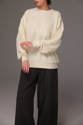 חולצת סריג אמילי שמנת