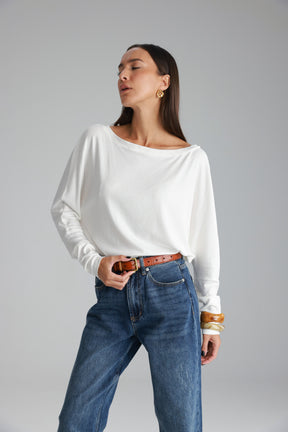 חולצת סלינה לבנה