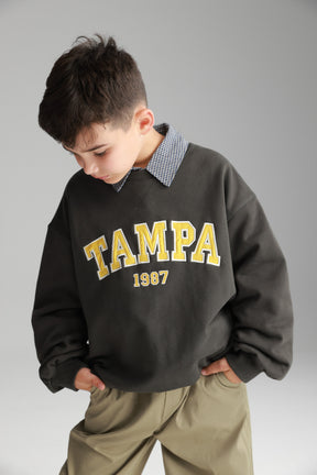 סוויטשירט ביילס אפור כהה