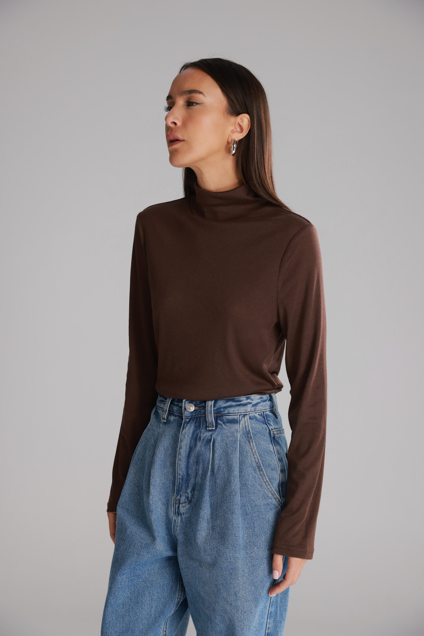 חולצת גולף בריאנה חומה