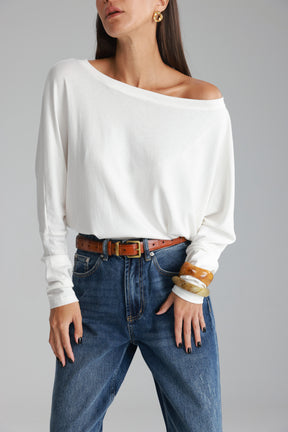 חולצת סלינה לבנה