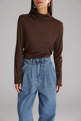 חולצת גולף בריאנה חומה