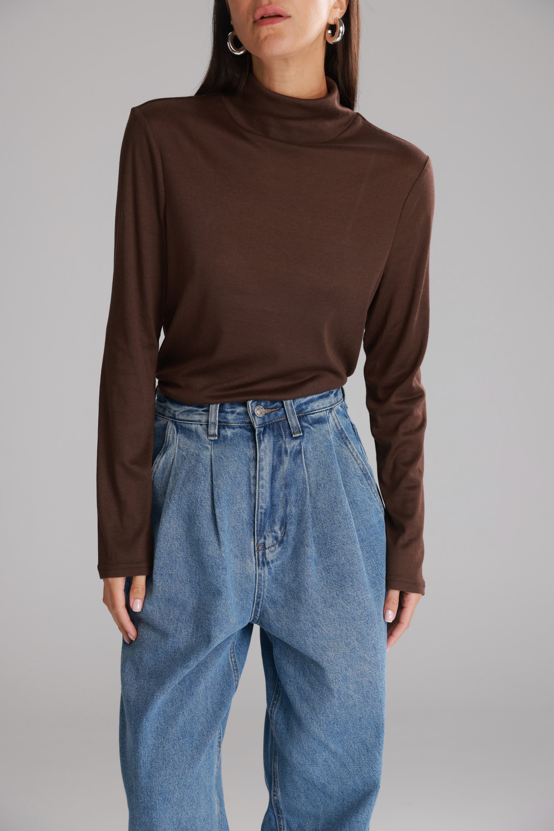 חולצת גולף בריאנה חומה