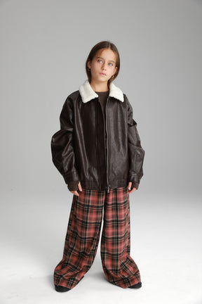 מכנסי נאלי משבצות אדום