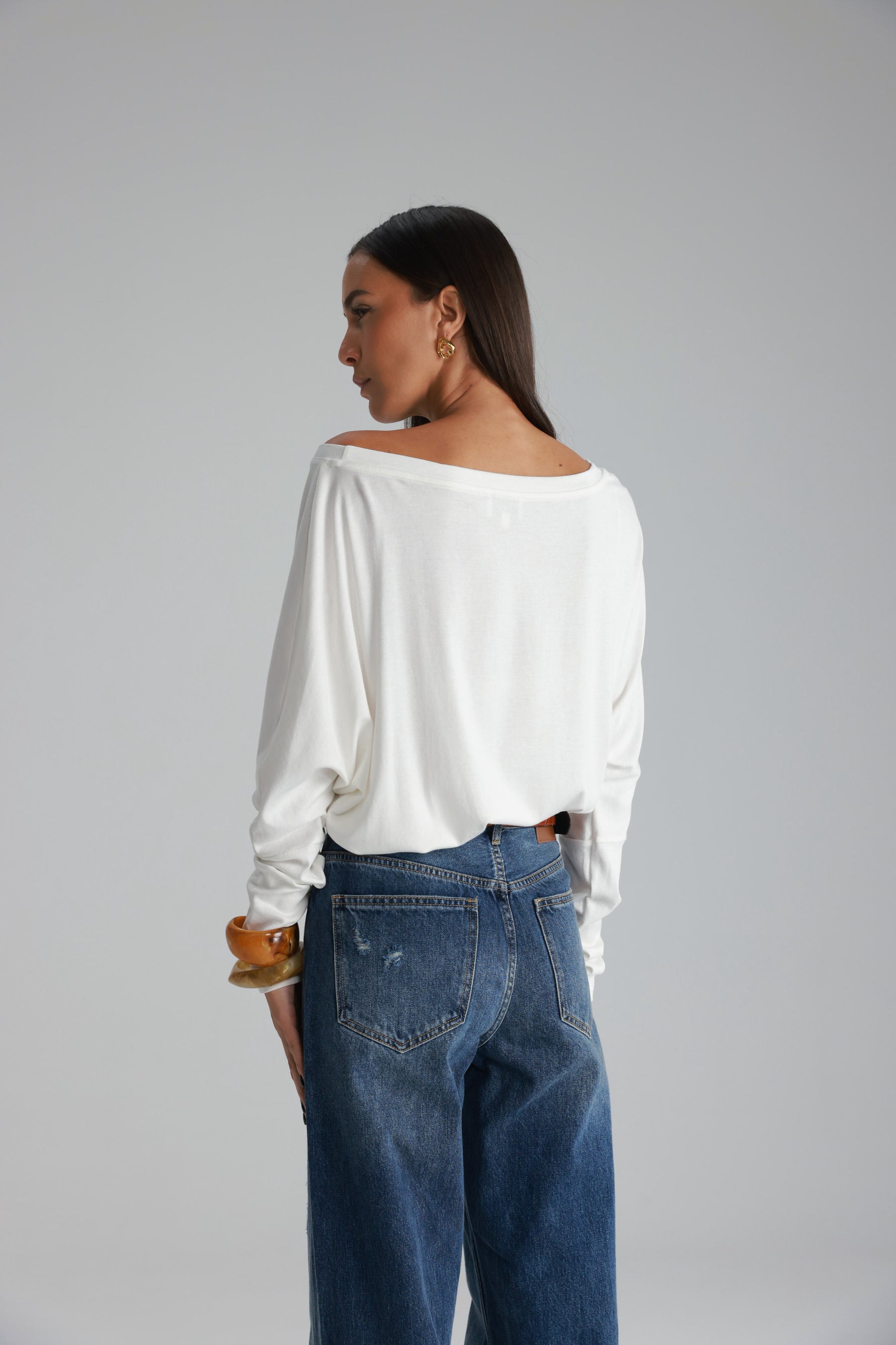 חולצת סלינה לבנה