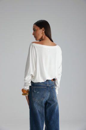 חולצת סלינה לבנה