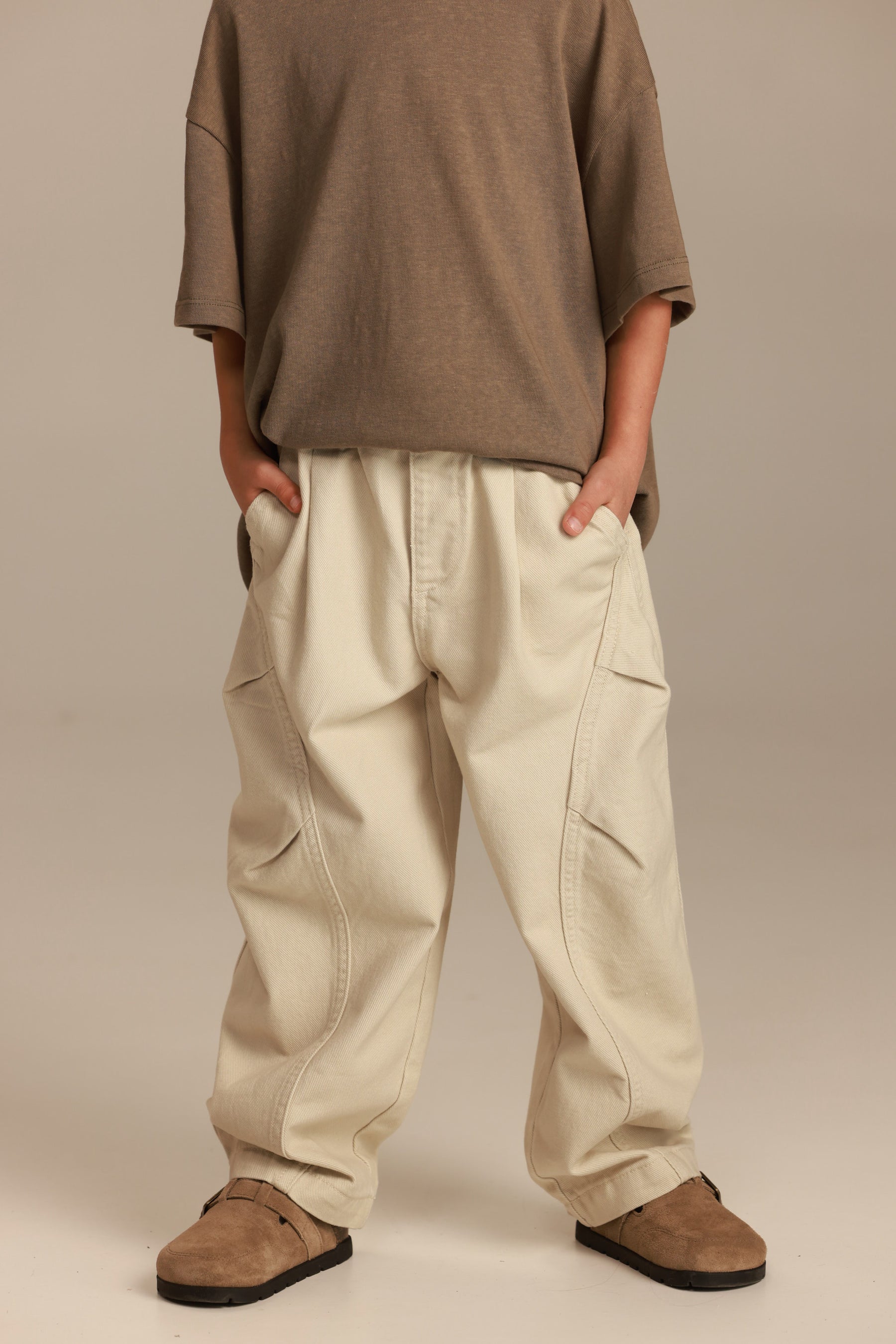 מכנסי ג'ינס מילפי בז'