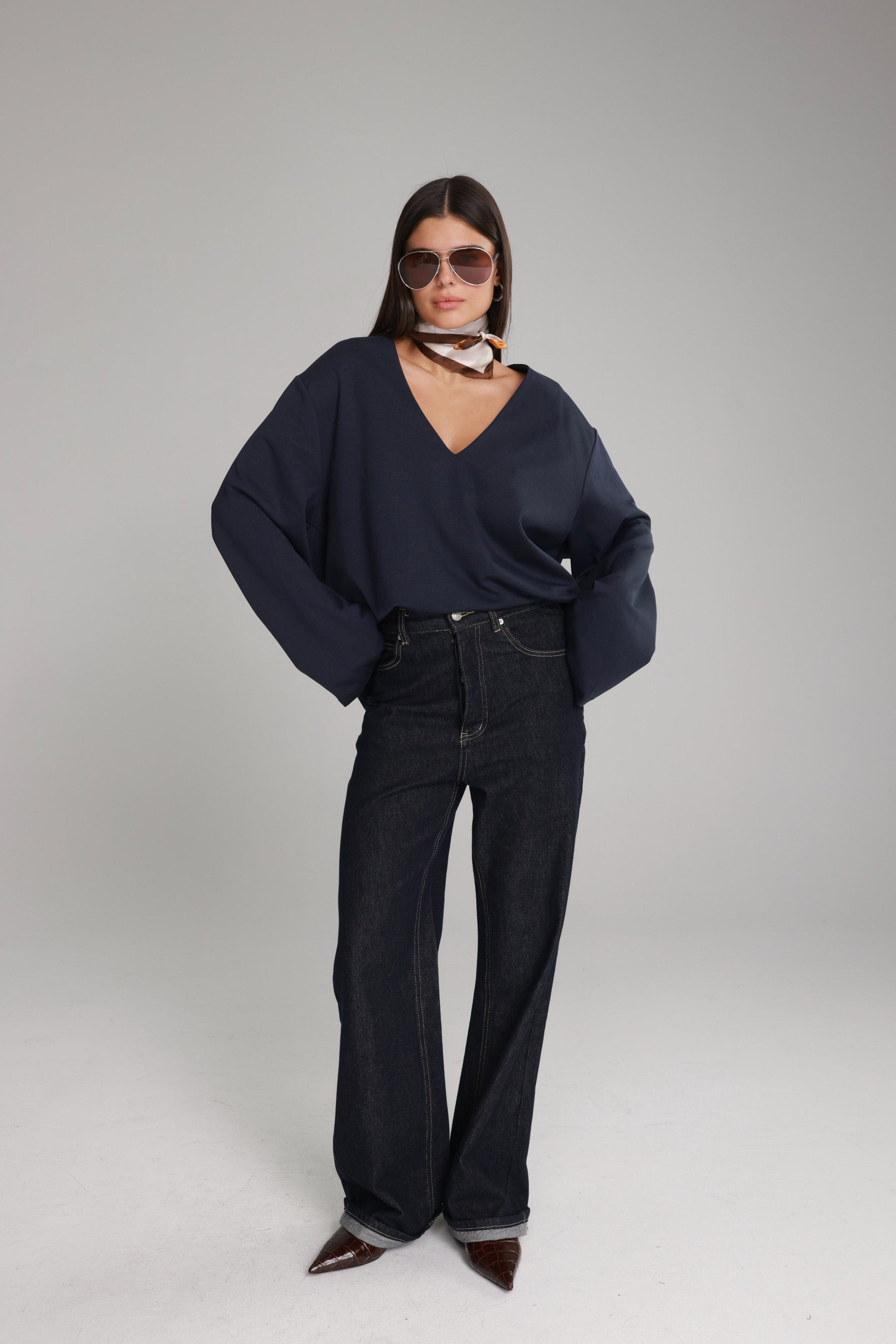 חולצת פרטון נייבי