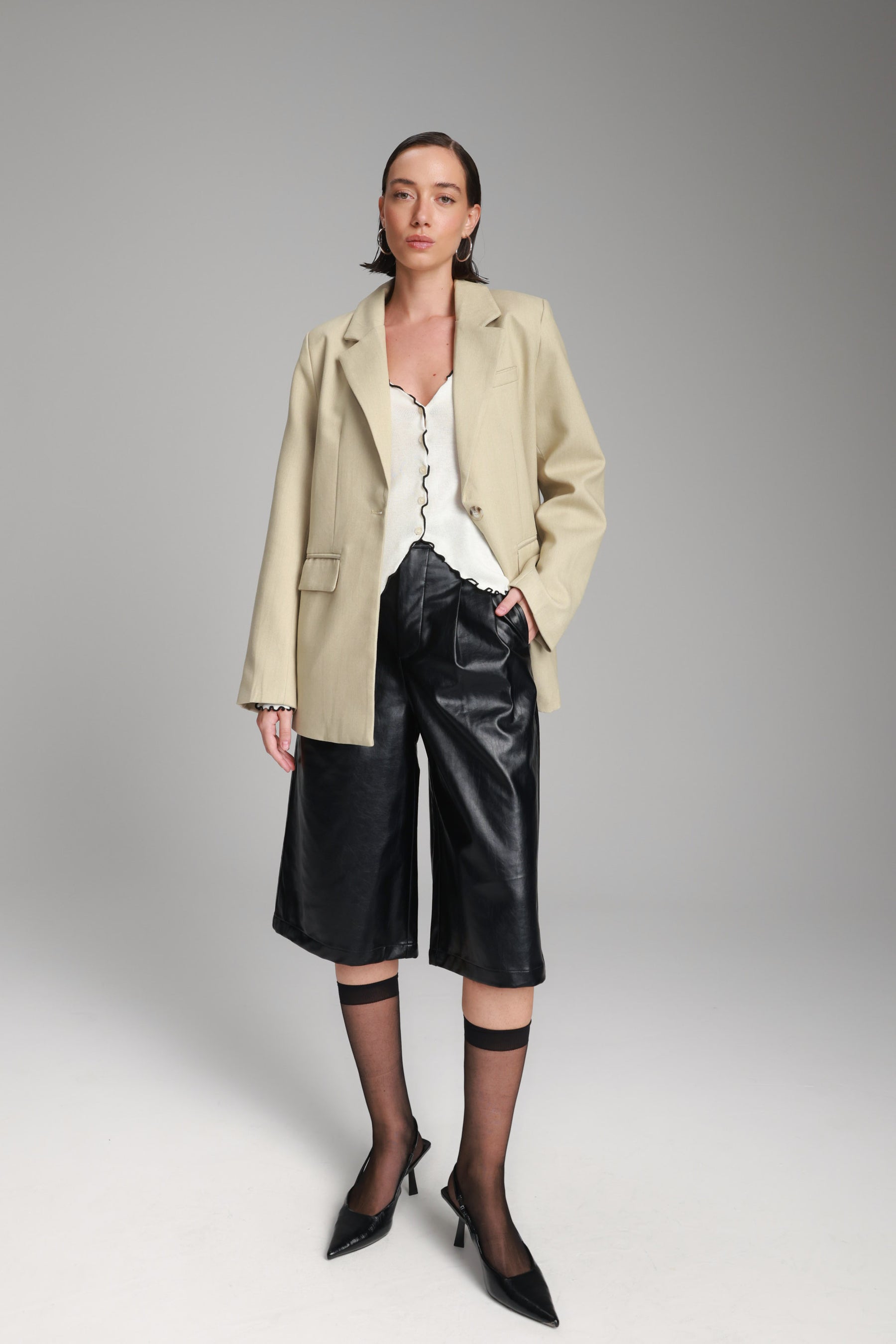 חולצת אריקה שמנת