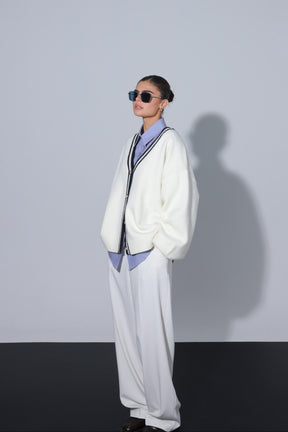 מכנסי ניקולאס לבנים