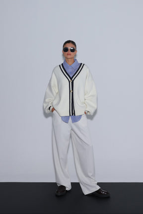 מכנסי ניקולאס לבנים