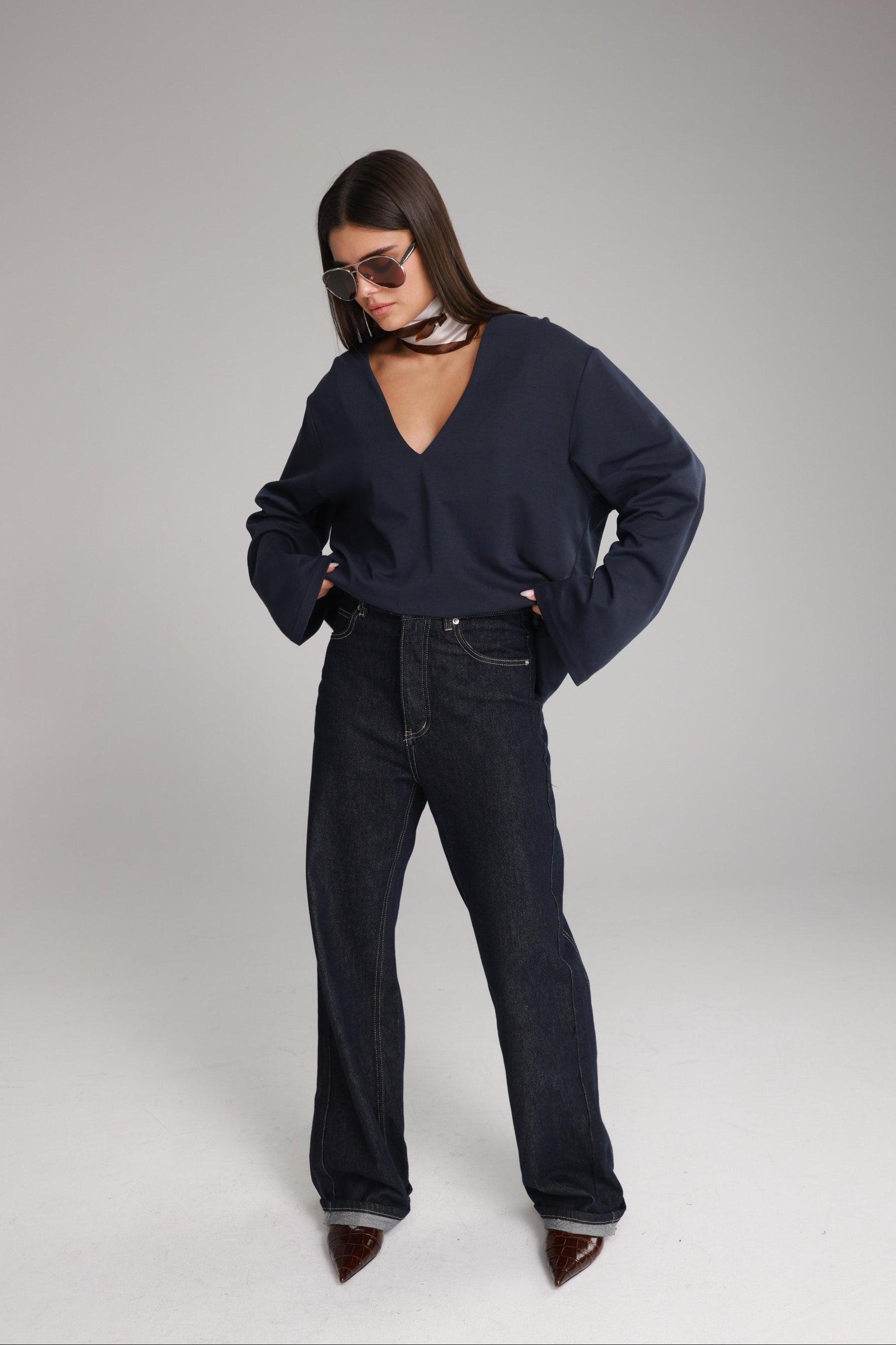 חולצת פרטון נייבי