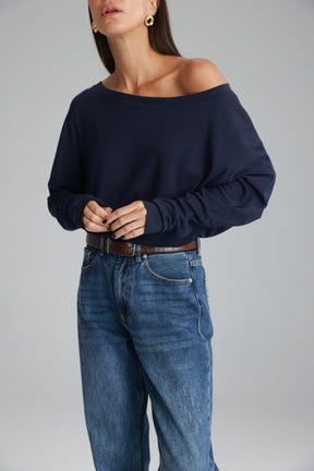 חולצת סלינה נייבי