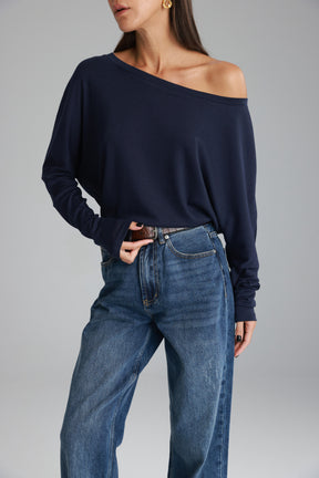 חולצת סלינה נייבי