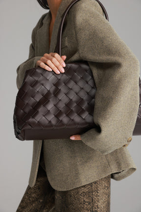 תיק מייסון חום כהה