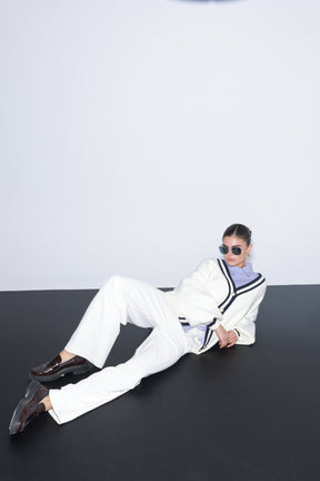 מכנסי ניקולאס לבנים