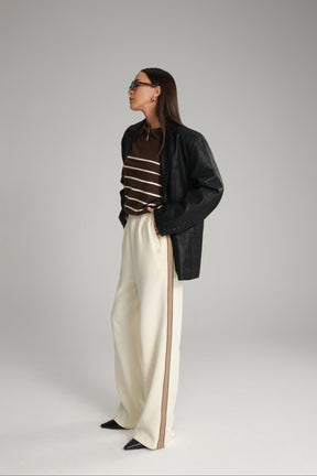 מכנסי ג'ולי שמנת