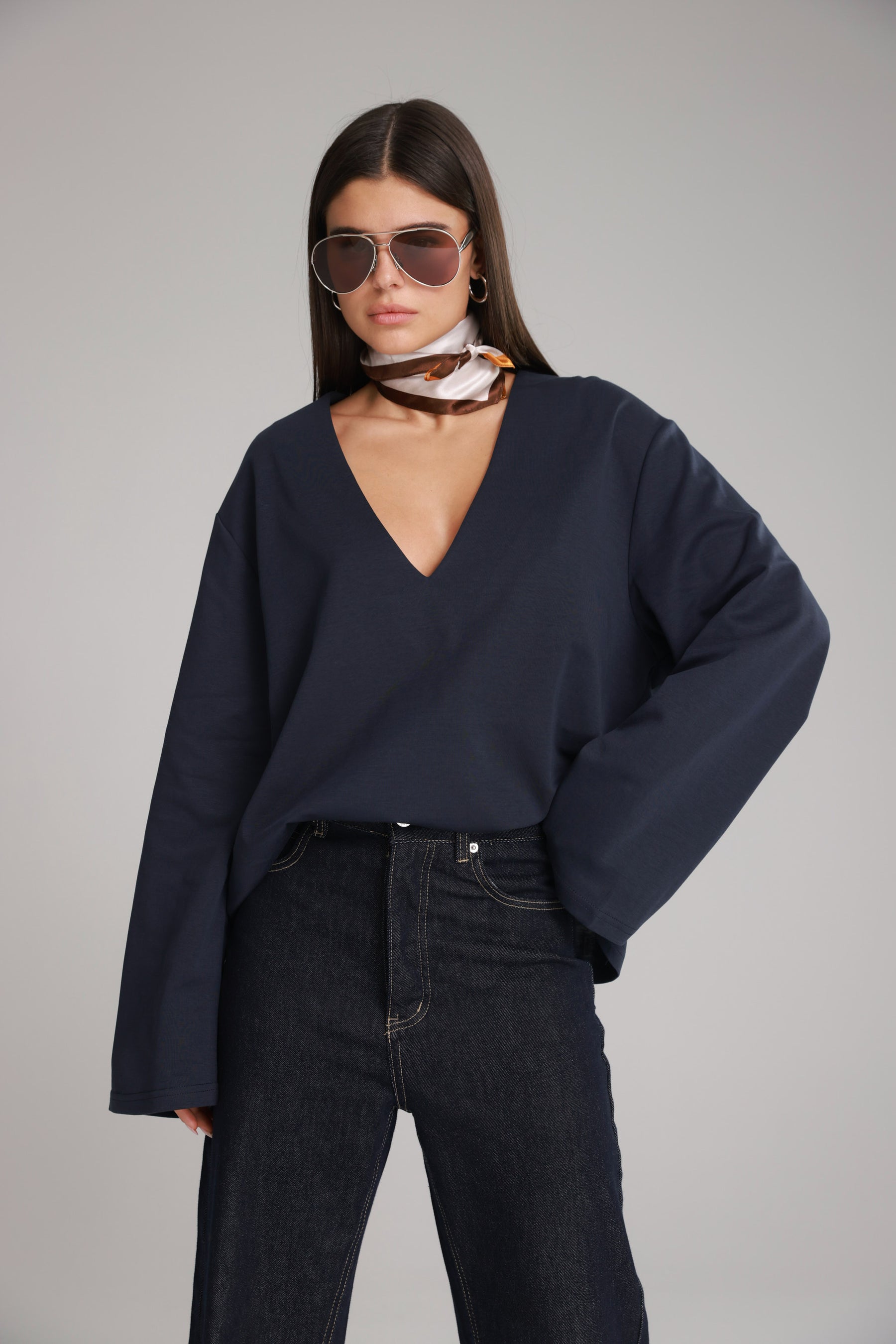 חולצת פרטון נייבי