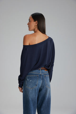 חולצת סלינה נייבי