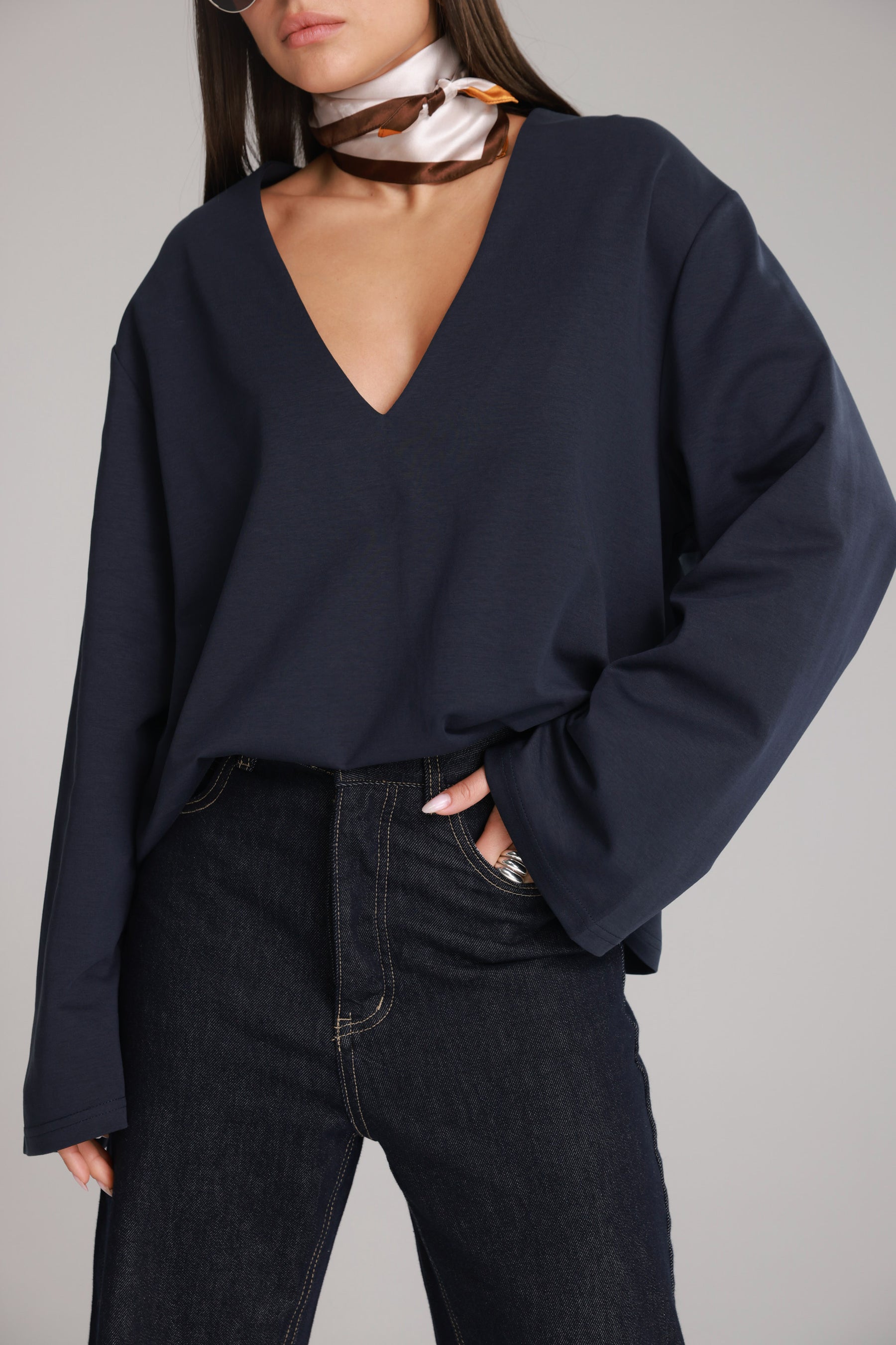 חולצת פרטון נייבי