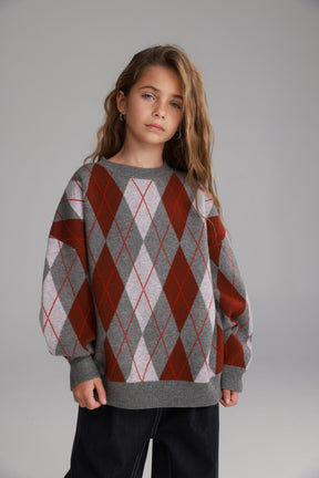 סוודר טומי אפור כהה