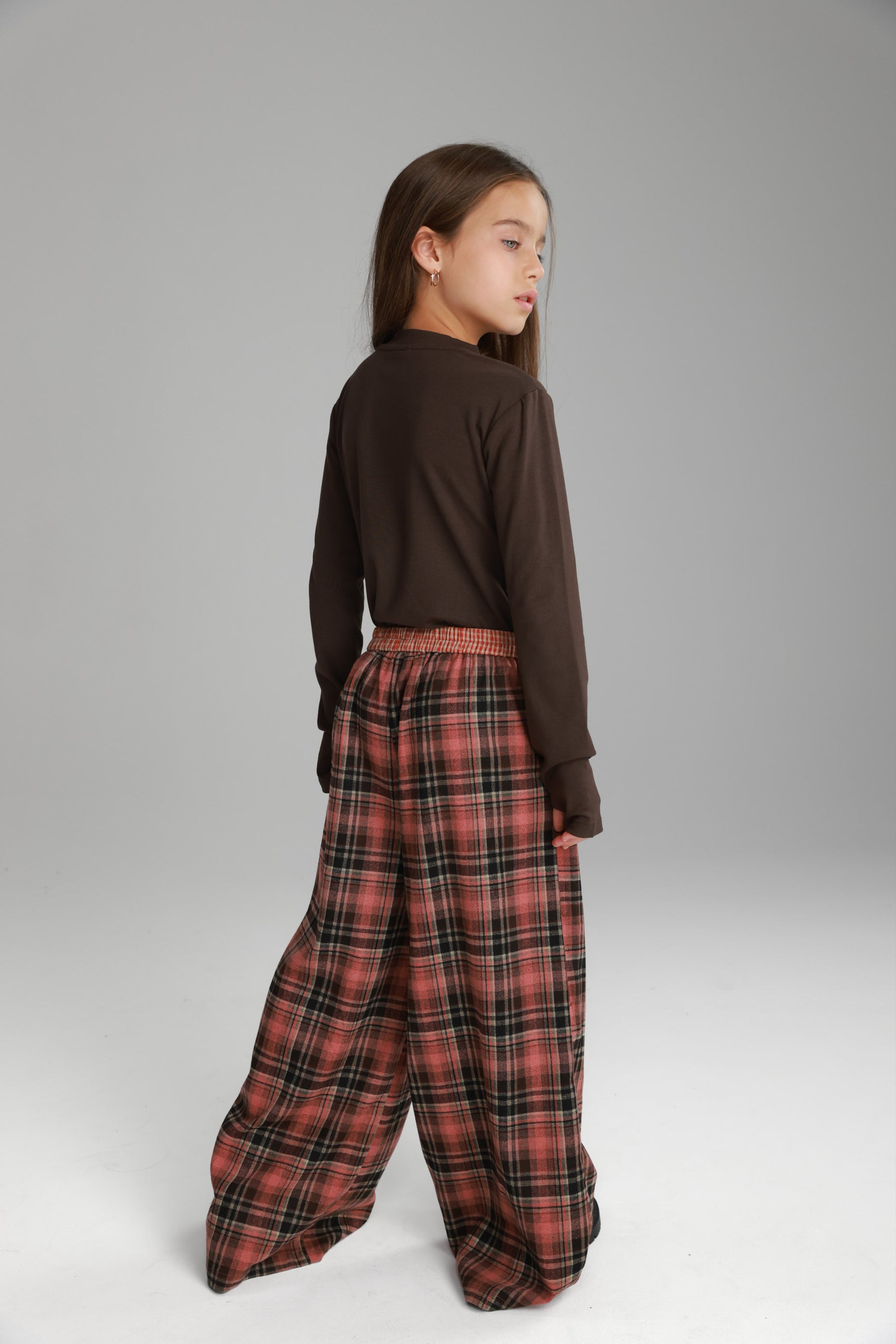 מכנסי נאלי משבצות אדום