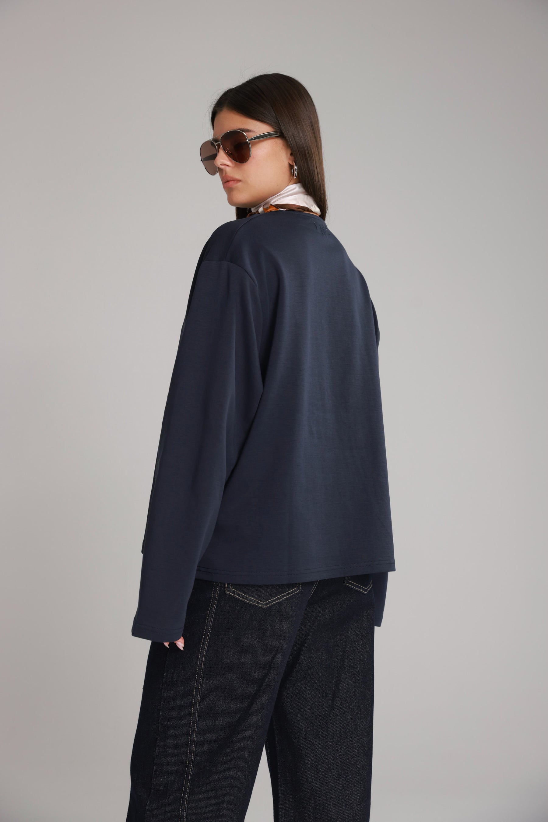 חולצת פרטון נייבי