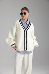 סוודר לוקה שמנת