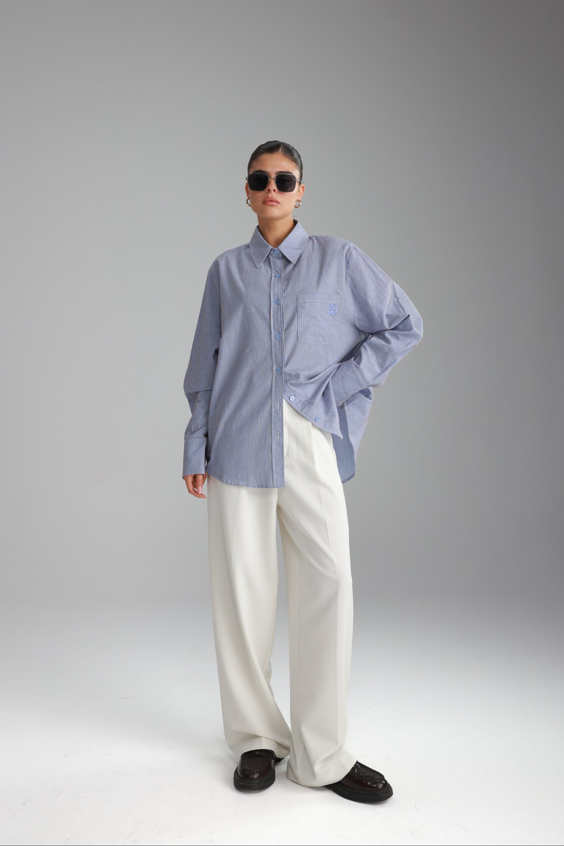 מכנסי ניקולאס לבנים