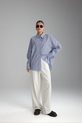 מכנסי ניקולאס לבנים