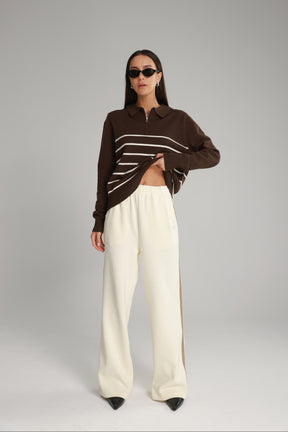 מכנסי ג'ולי שמנת