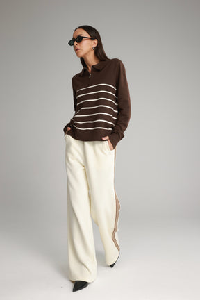 מכנסי ג'ולי שמנת