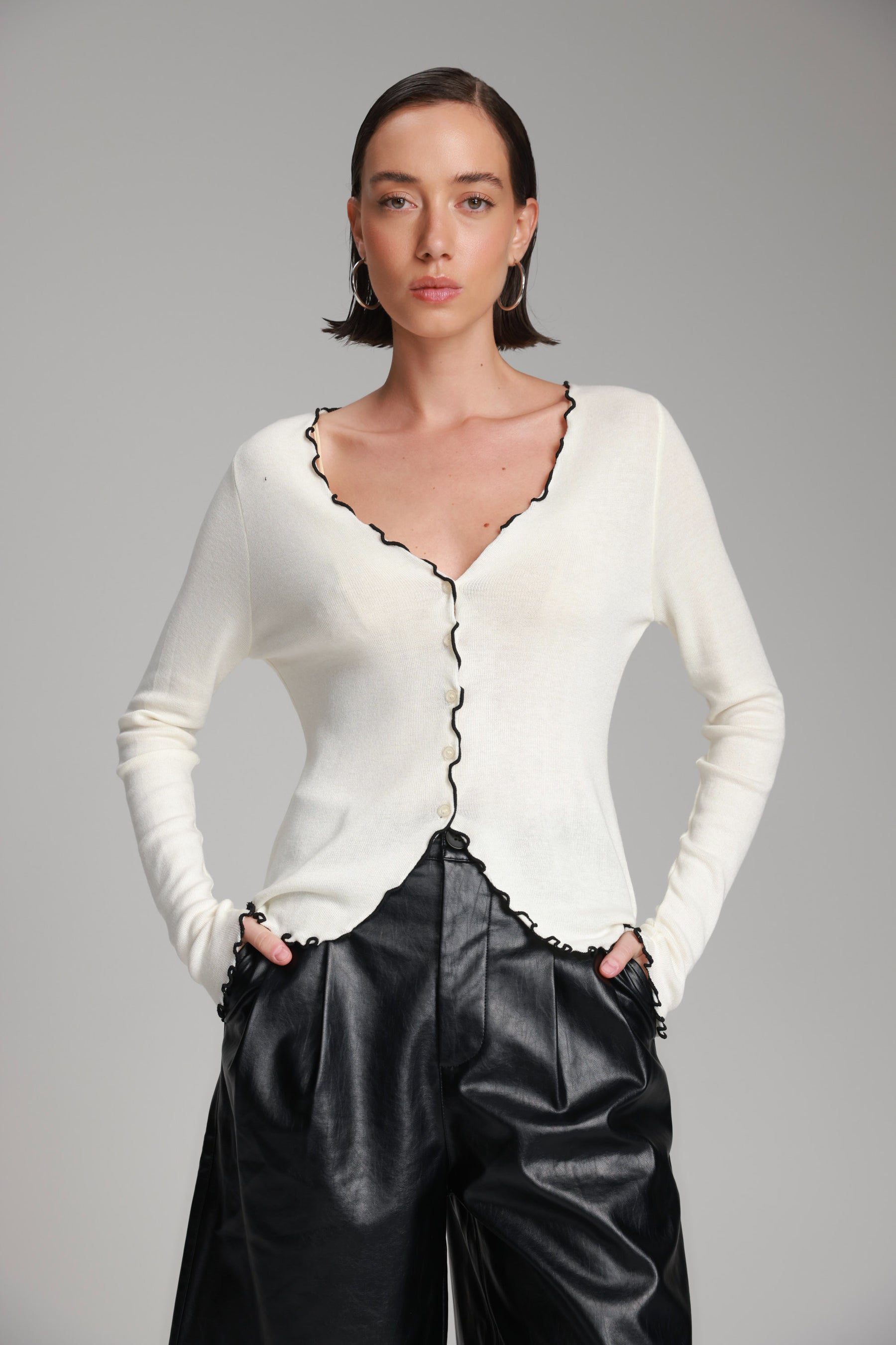 חולצת אריקה שמנת