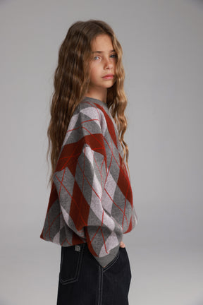 סוודר טומי אפור כהה