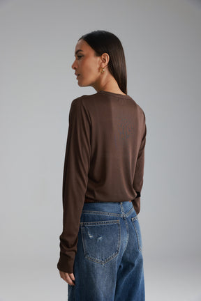 חולצת ניקי חומה