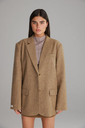 בלייזר אדריאנה חום בהיר