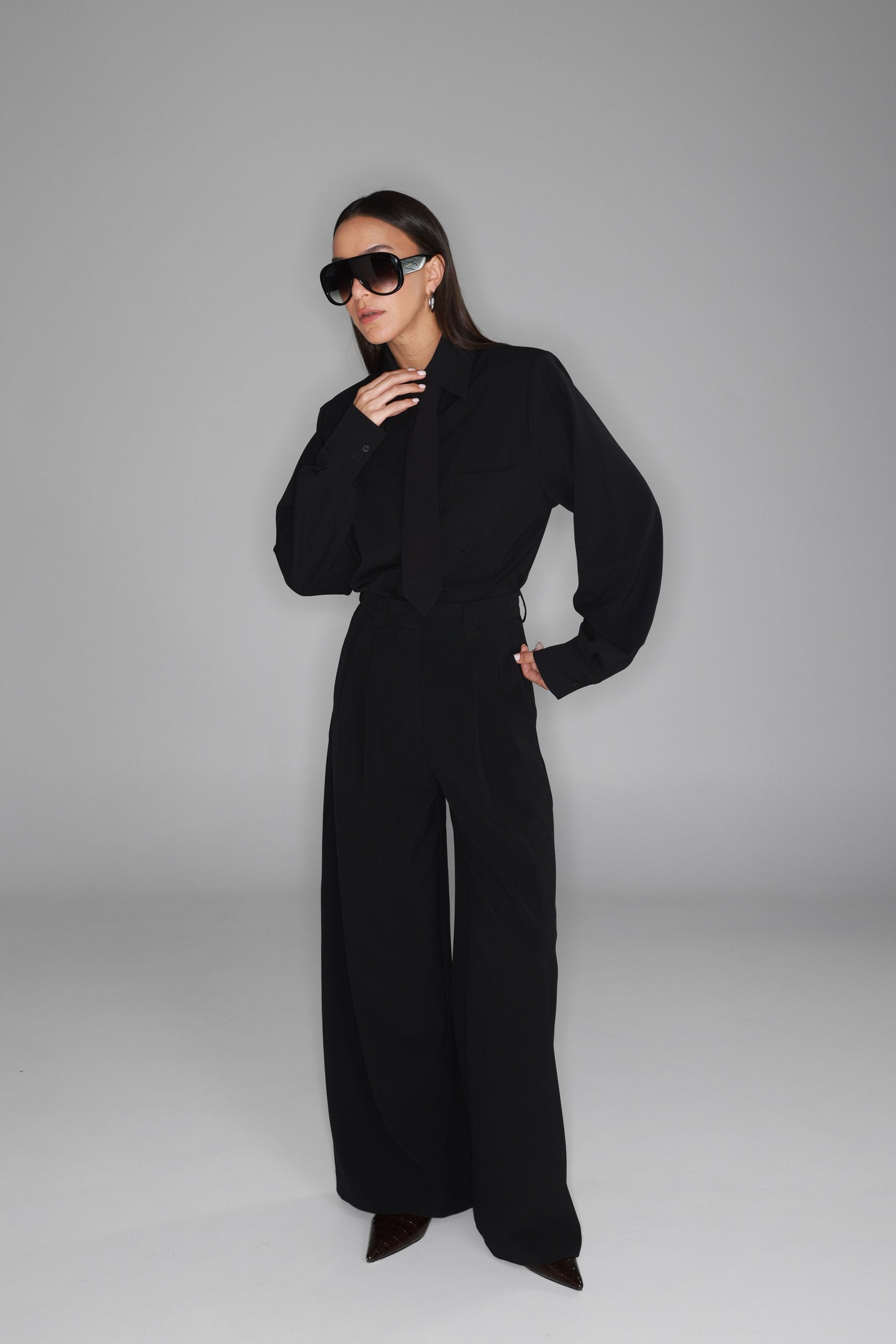 מכנסי מרגי שחורים