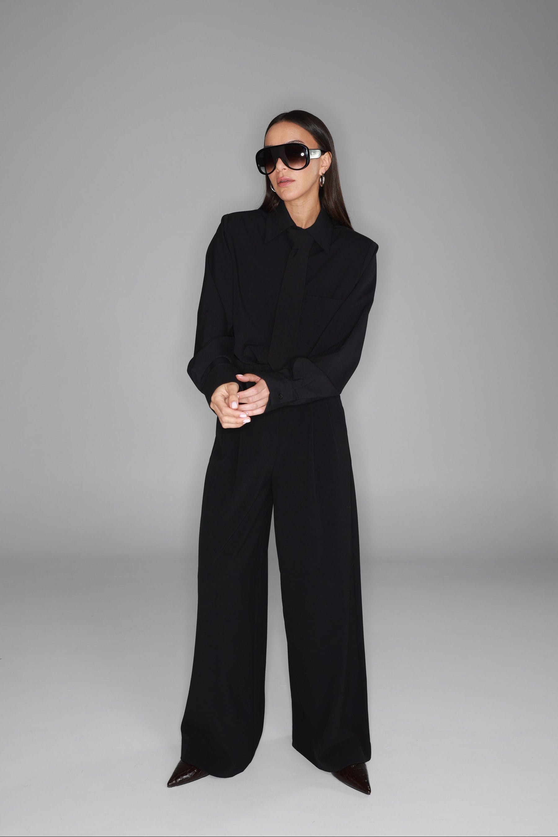 מכנסי מרגי שחורים